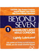 Beyond Seven Condom Ultra Thin Lightly Lubricated 12 Pack
